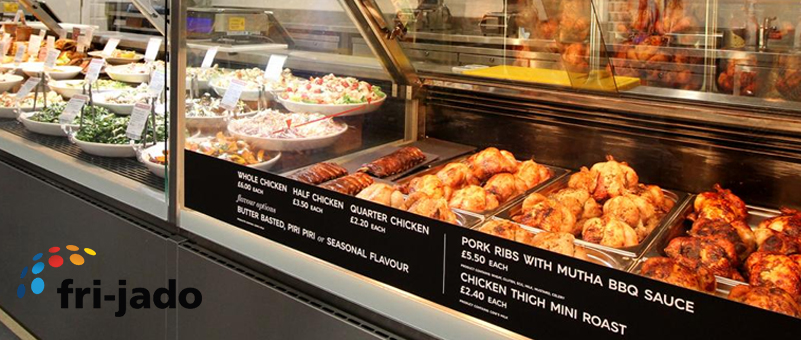 Hot & cold food displays - Fri Jado